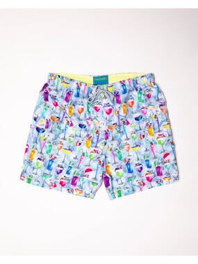 Michael’s Men's‎ Mesh Liner Swim Trunks Tropical Treats Multicolored Size L